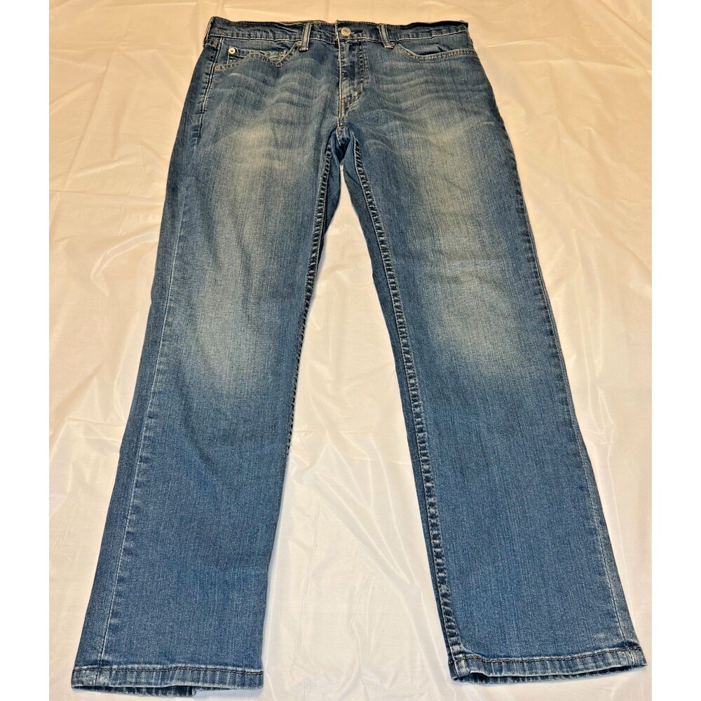 Levi’s 511 Jeans Men’s 34x30 Blue Slim Fit Distressed Fade Denim Pants Red Tab